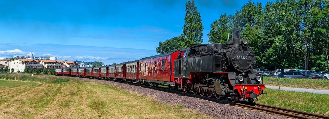 Die historische Dampfbahn Mecklenburgische Bäderbahn Molli ist eine der bekanntesten Attraktionen der Region. Die Bahn verbindet Kühlungsborn mit Heiligendamm und Bad Doberan.